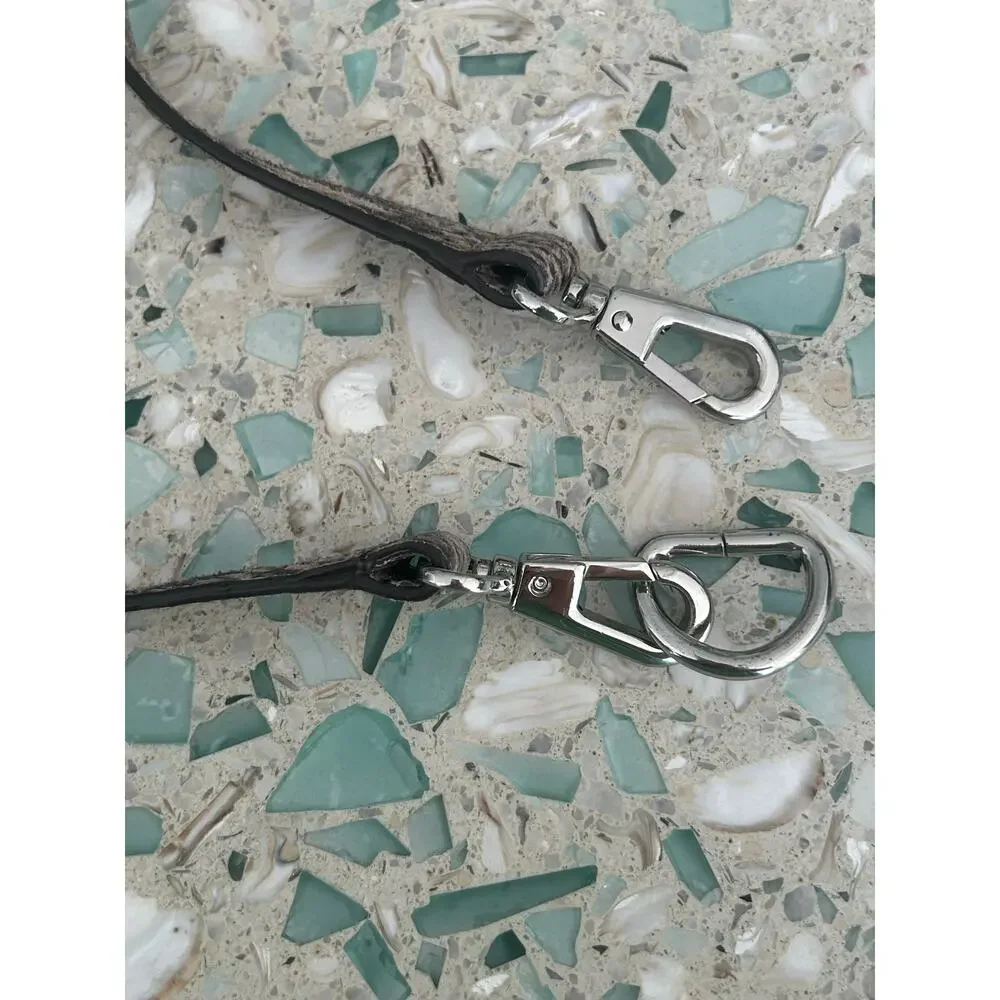 Michael Kors Snakeskin Gray Brown Leather Large Hobo Toto Purse Bag - Picture 10 of 16